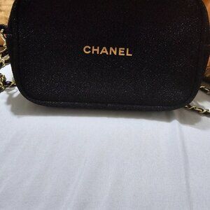 Authentic Chanel crossbody makeup purse